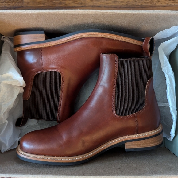 NIB Nisolo Carmen Chelsea Boot, Brandy, Size 8.5 - Picture 7 of 11
